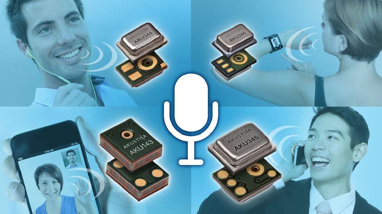 Big Performance, Small Package: Akustica’s Newest MEMS Microphones Target Smartphones and Wearables