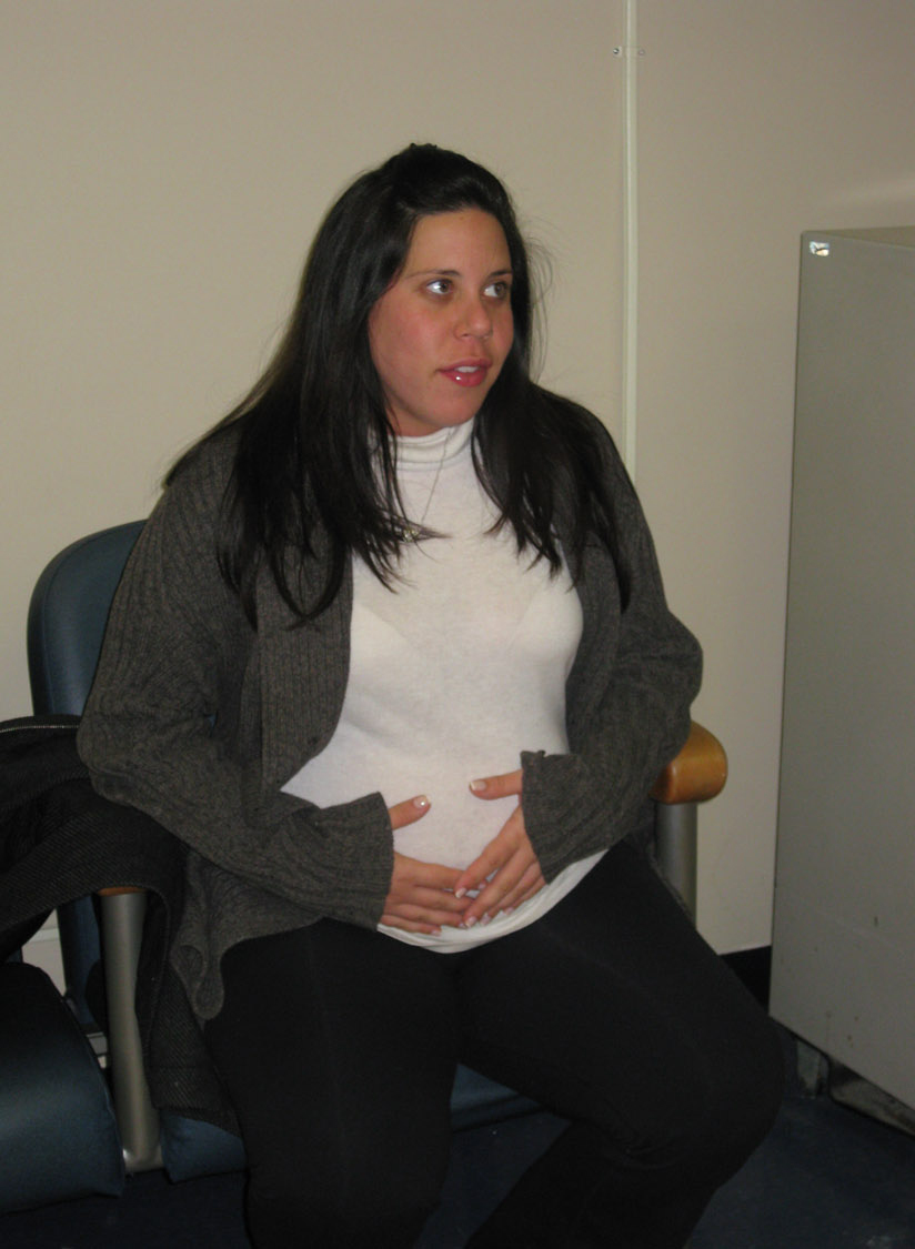 Alanna Gerwitz-Stern gained more than 100
pounds during her first pregnancy, reaching 230
pounds.