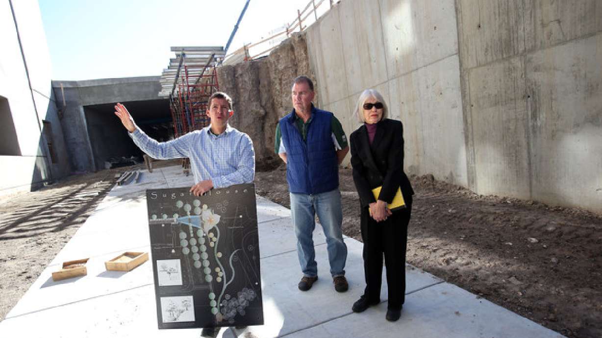 Officials tour nearly-completed underground tunnel at Sugarhouse Park