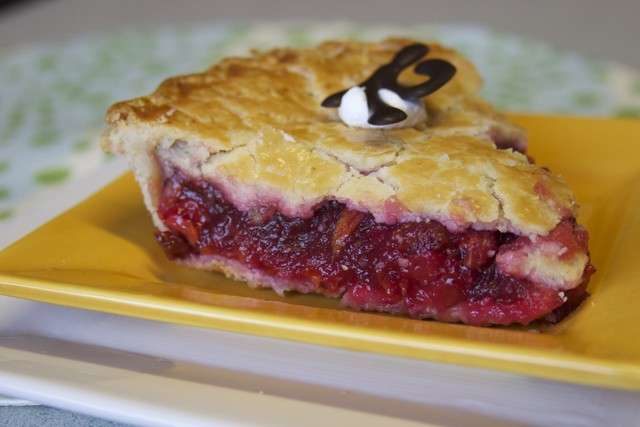 Harmon's cherry pie. (Photo: Celeste Tholen Rosenlof)