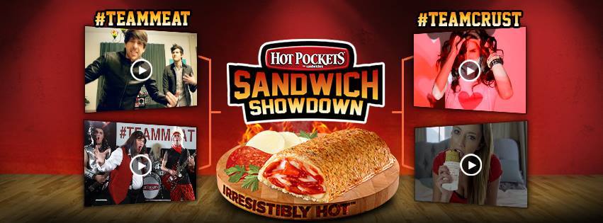 SMOSH, The Warp Zone, Brittani Louise Taylor and Taryn Southern compete head-to-head in IRRESISTIBLY HOT® music video challenge voted on by fans at HotPockets.com/SandwichShowdown