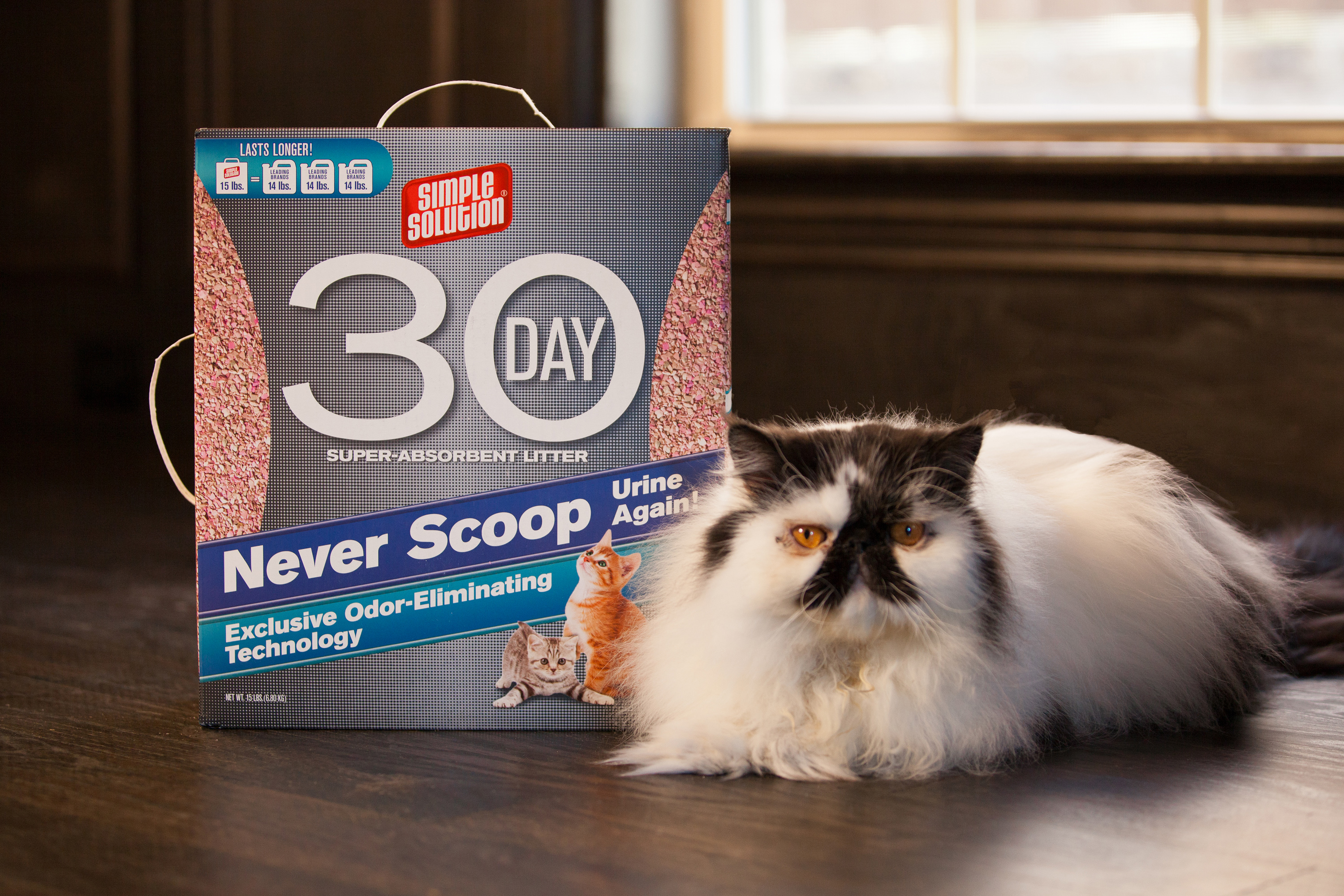 Designed for Busy Cat Parents Looking for a Hassle Free Litter their Kitties Will Love, Simple Solution is the Only Litter that Stays Odor Free for 30 Days