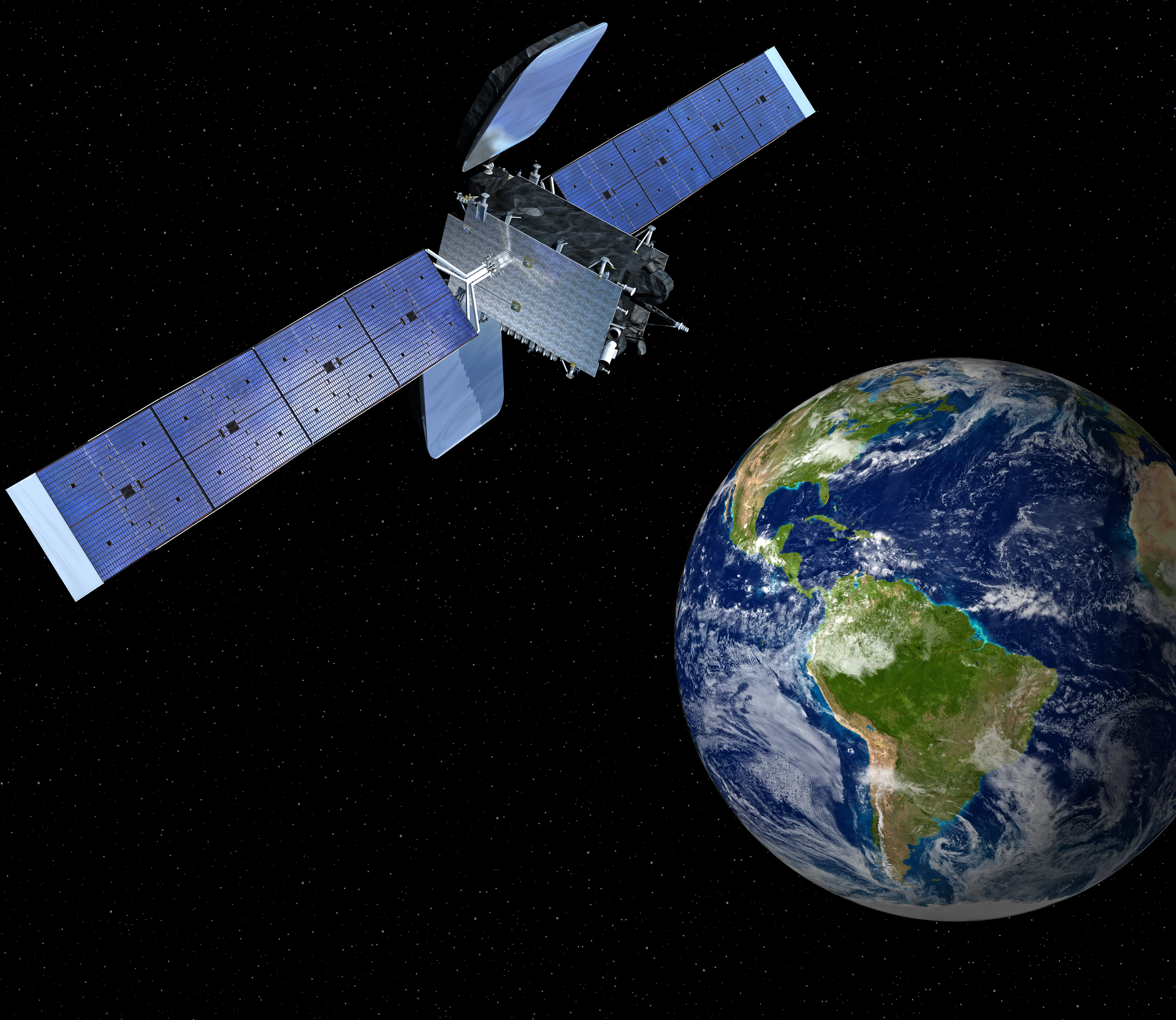 Orbital-Built Amazonas 4A Commercial Communications Satellite Ready for Launch