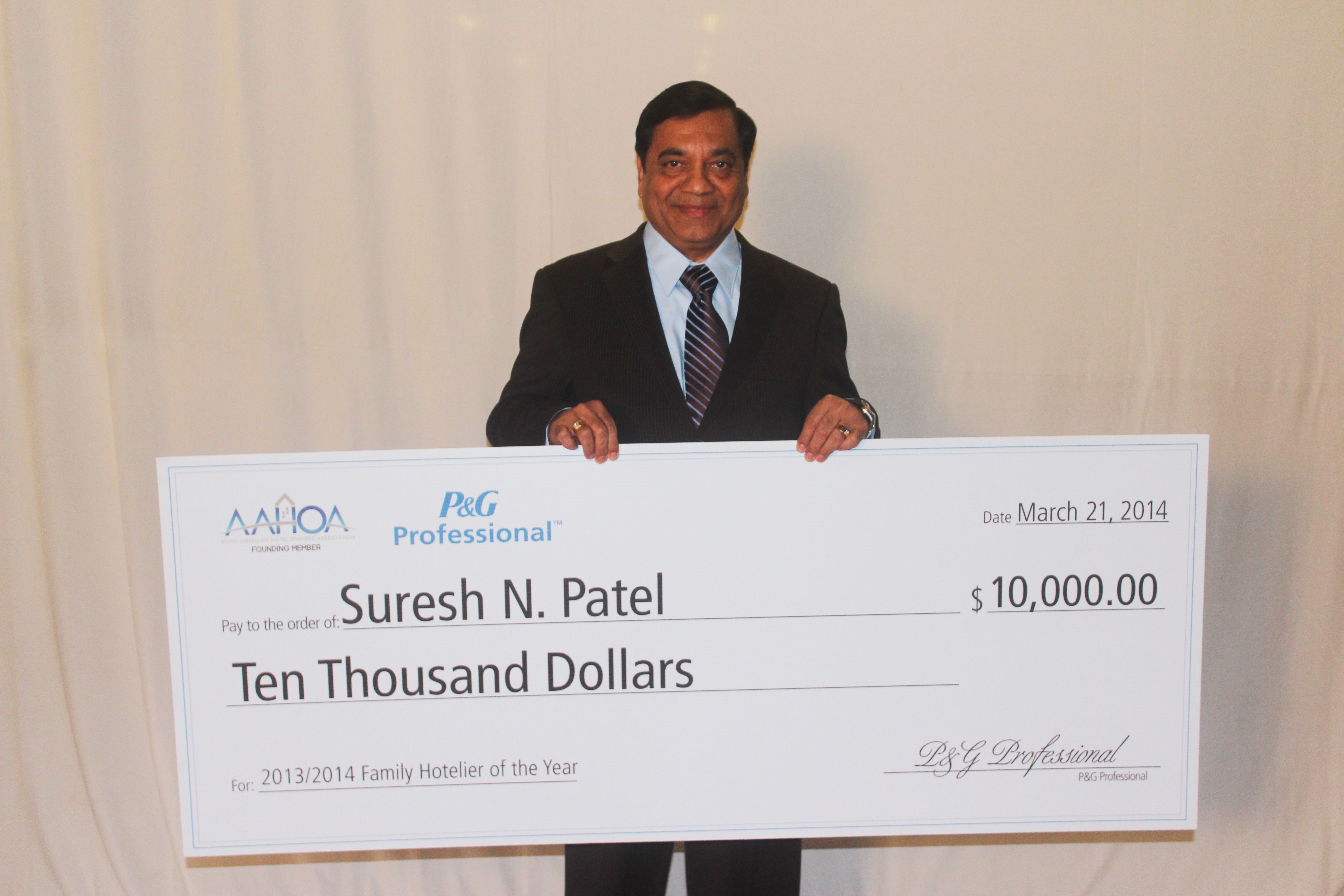 P&G Professional Announces Texas Businessman as Winner of Sixth Annual Family Hotelier of the Year Award