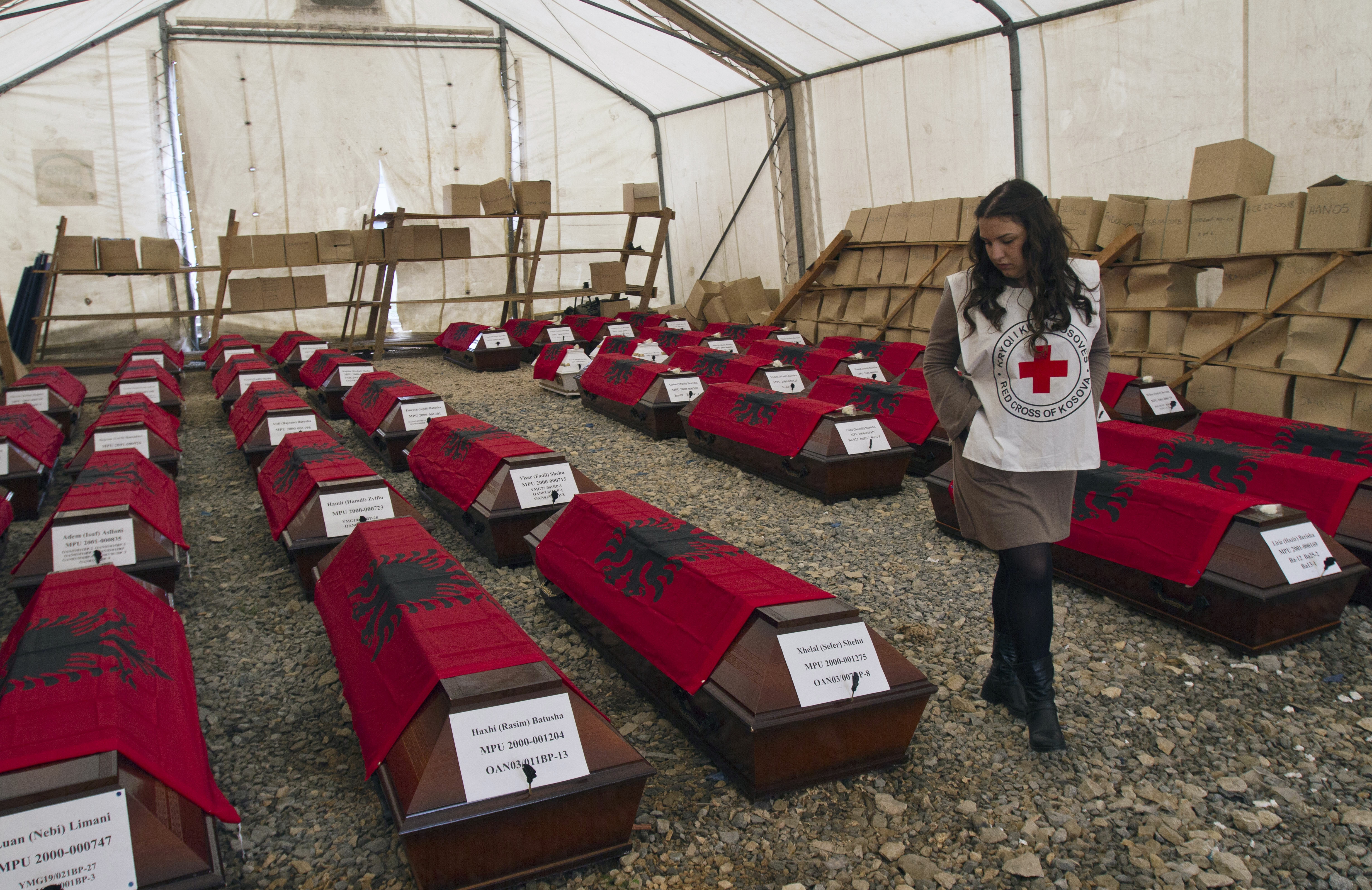 Remains of 46 Kosovo victims handed to families