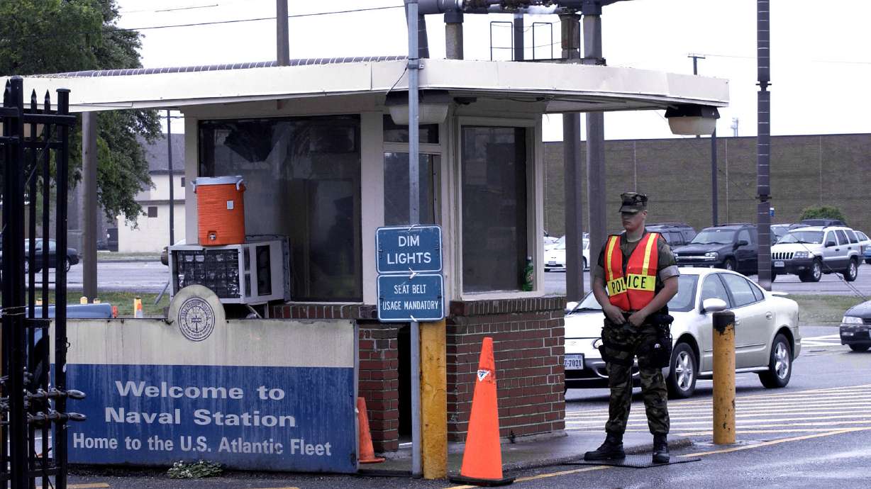 Navy: Sailor died at Va. base protecting colleague