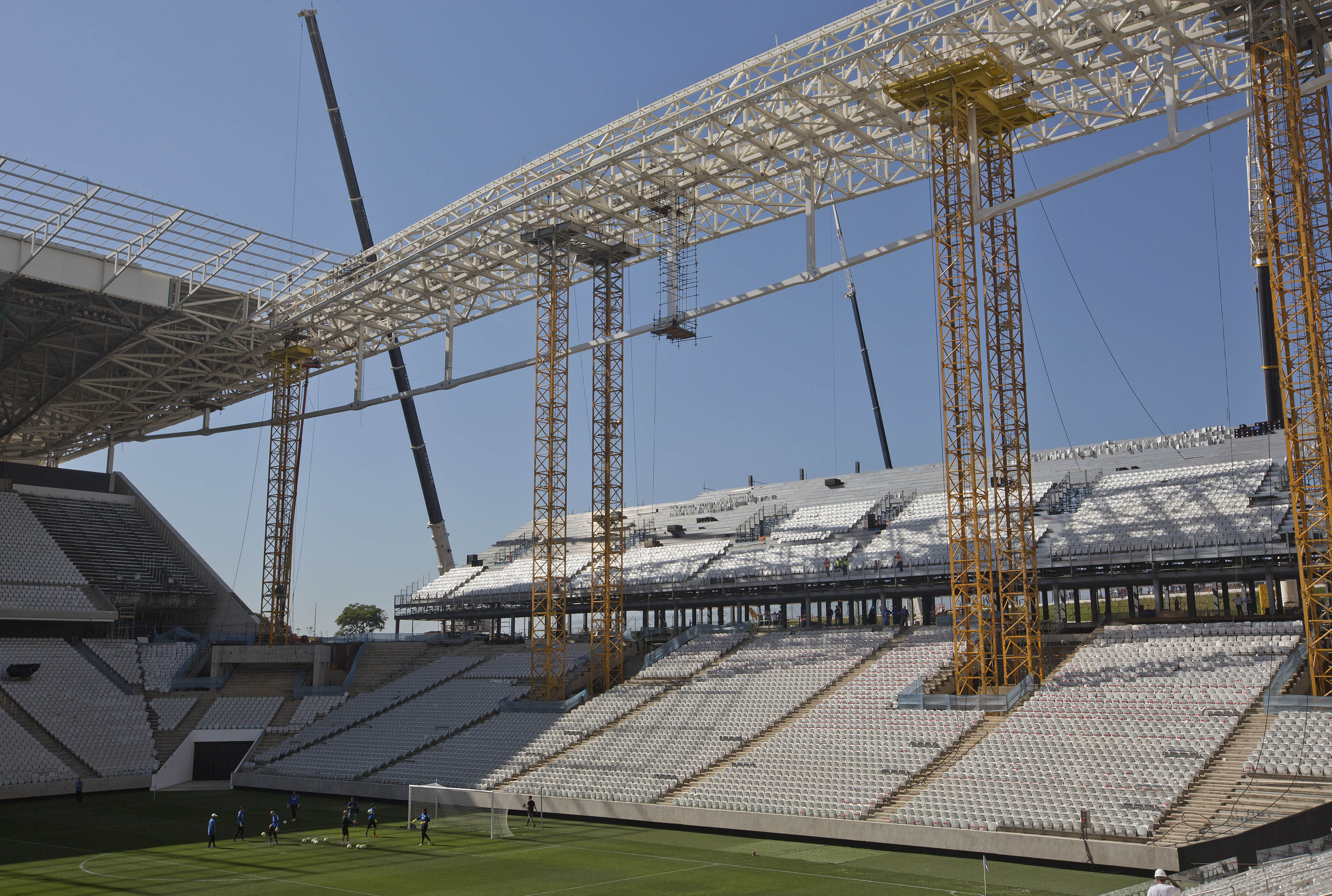 New safety measures at stadium where worker died