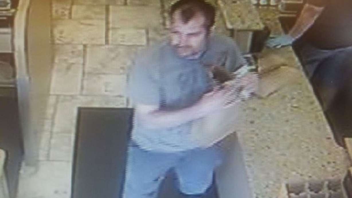 Man steals car, rams gate after robbing Provo business