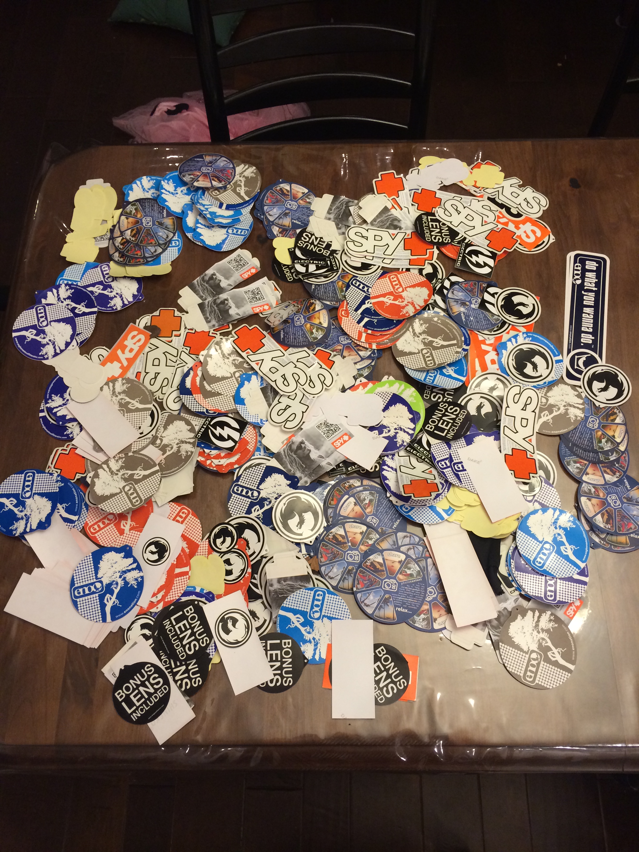 The tags Klein allegedly ripped of off products.