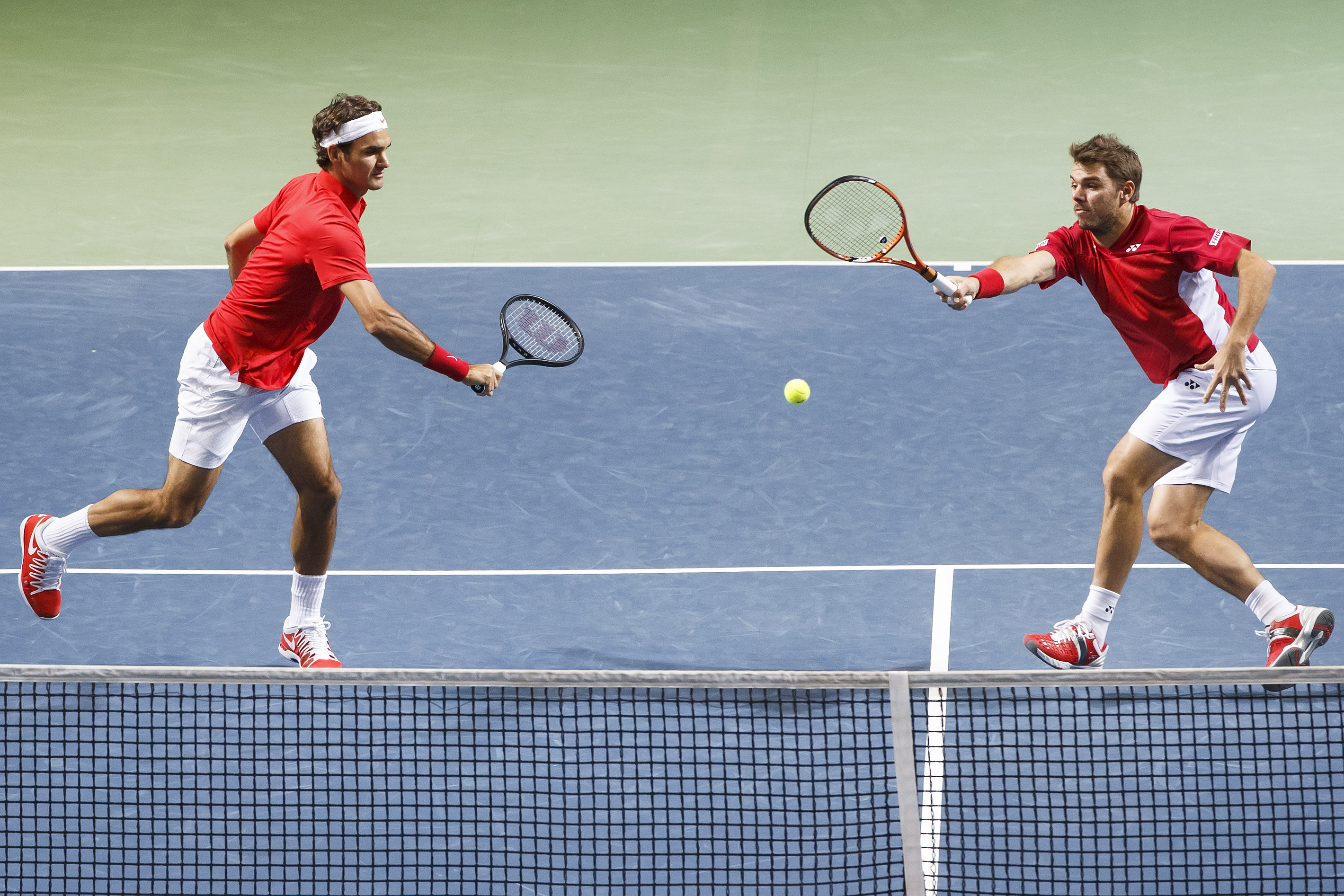 Kazakhstan leads Switzerland 2-1 in Davis Cup QF