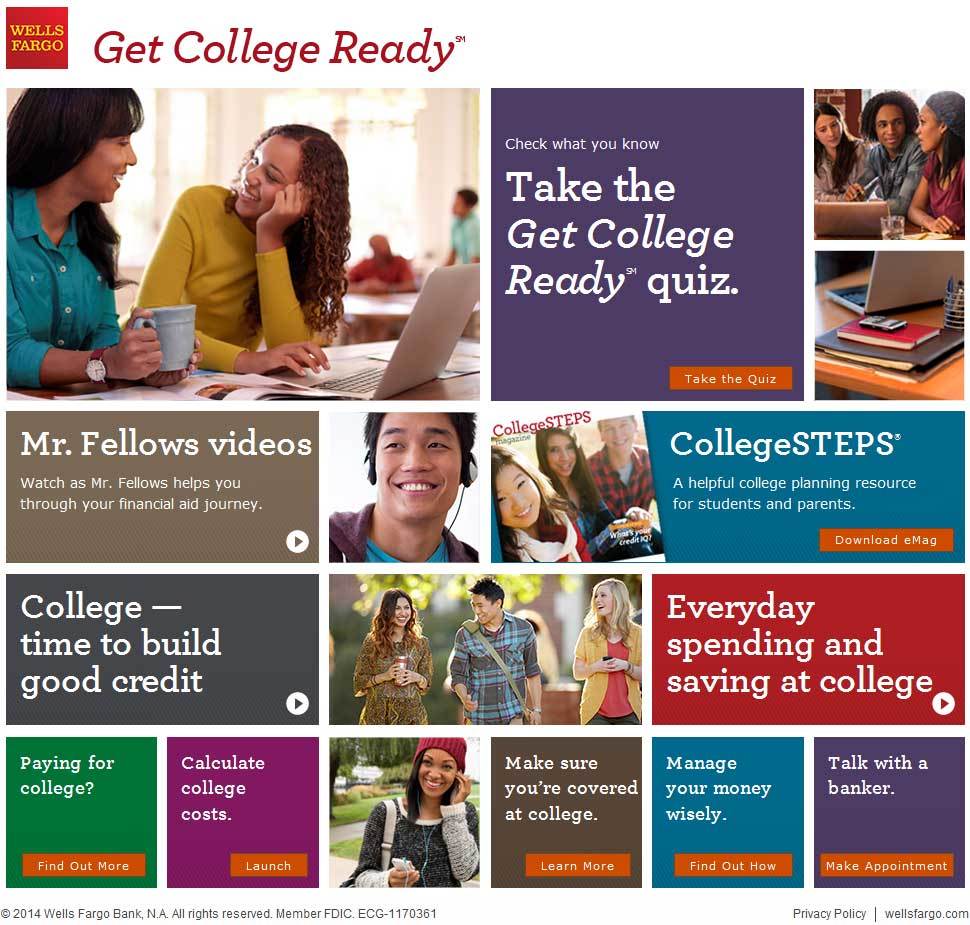 Wells Fargo Introduces Interactive Platform for Parents and College-Bound Students