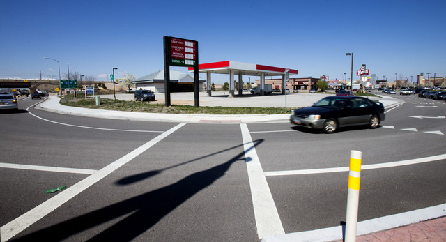 Cars pass a closed convenience store in Draper at 12300 South near Interstate 15 Monday, April 7, 2014. The store's owner claims that he was forced to close due to the new intersection construction. (Photo: Scott G Winterton, Deseret News)