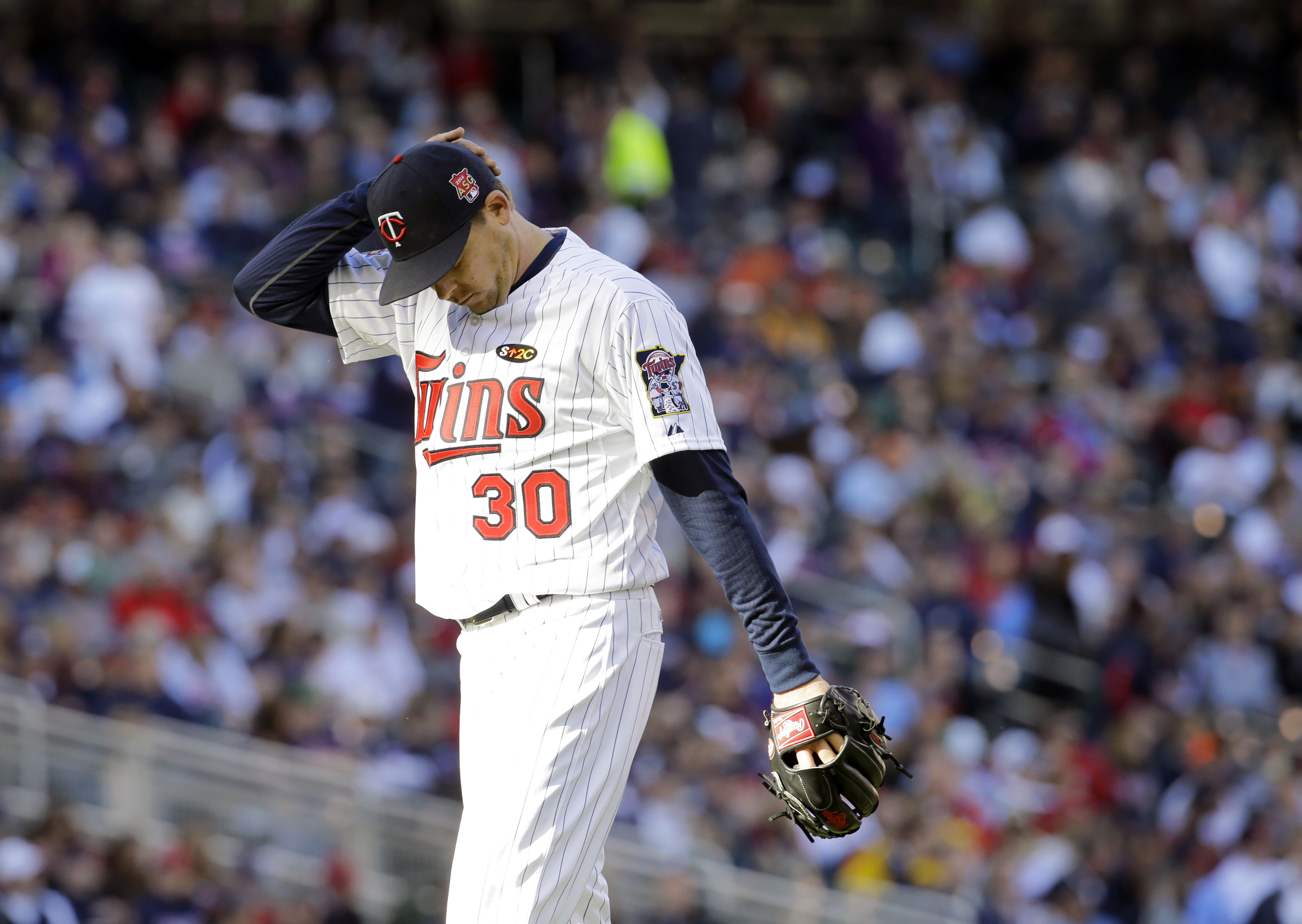 Correia falters in Twins' home opener against A's