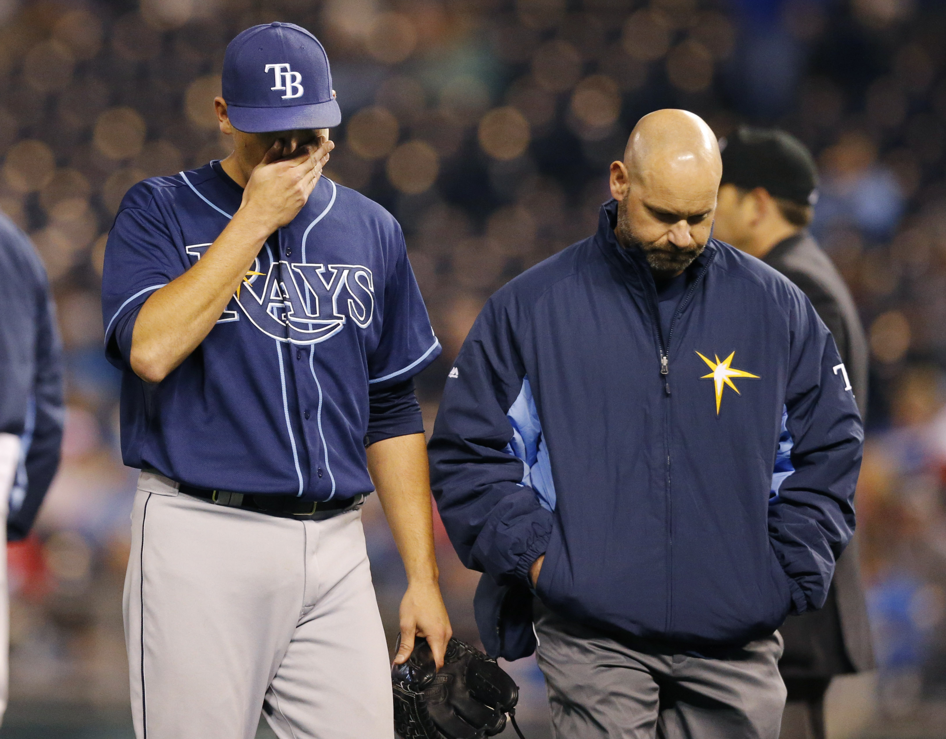Rays place LHP Moore on DL; will see Dr. Andrews