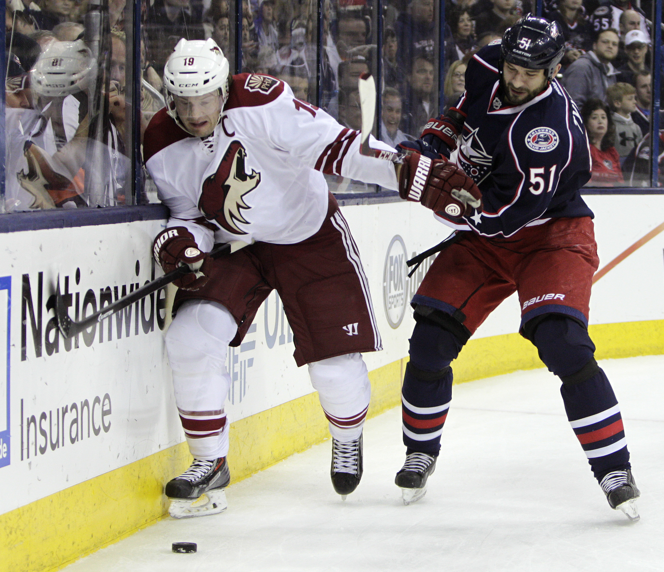 Johansen's OT goal lifts Jackets past Coyotes