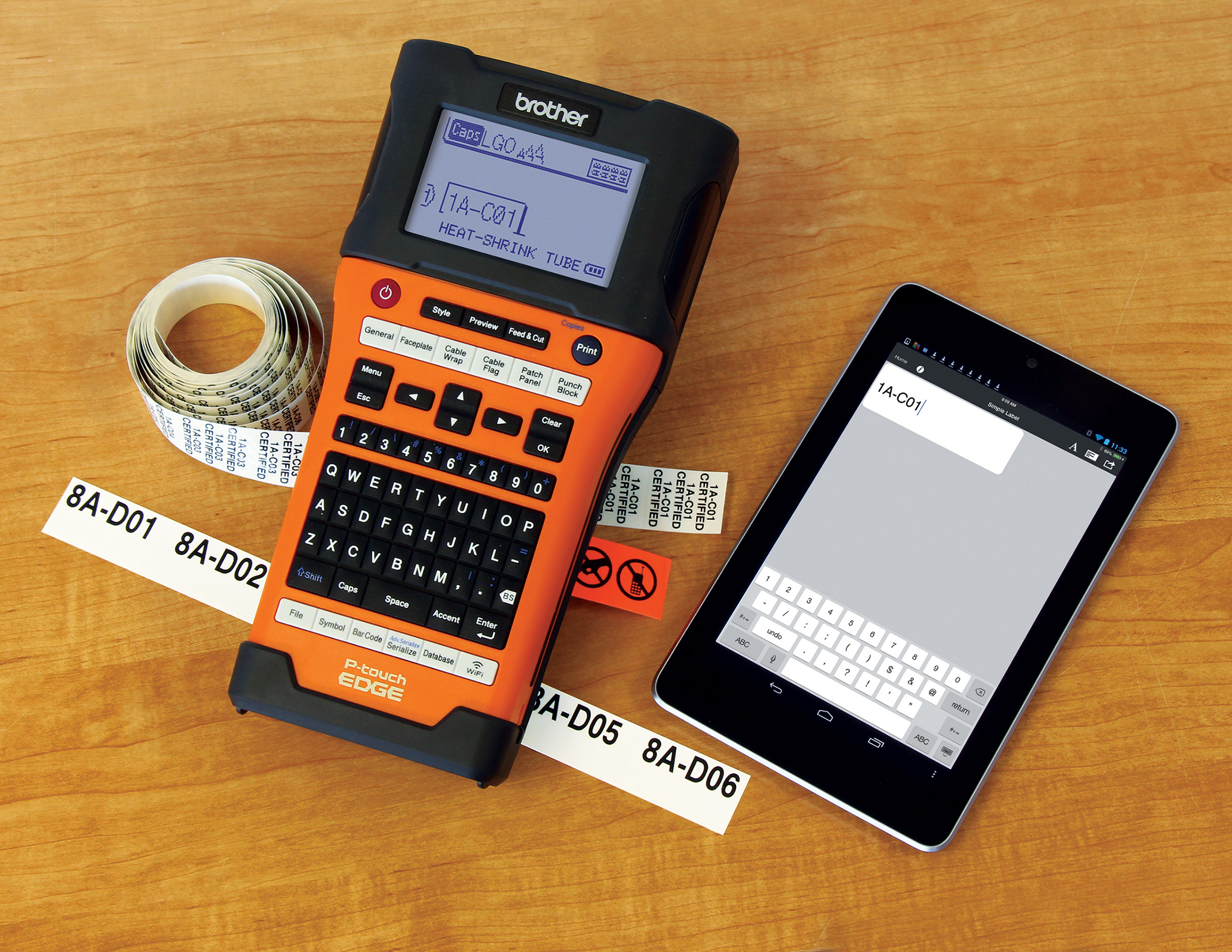 Brother Mobile Solutions Introduces Next Generation P-touch EDGE® Wireless Industrial Handheld Labeling Tool