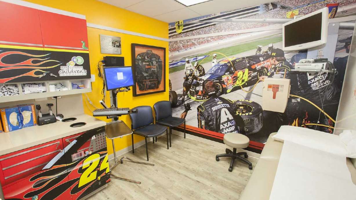 Axalta’s Brilliant Flames Bedazzle Jeff Gordon Pediatric Treatment Room