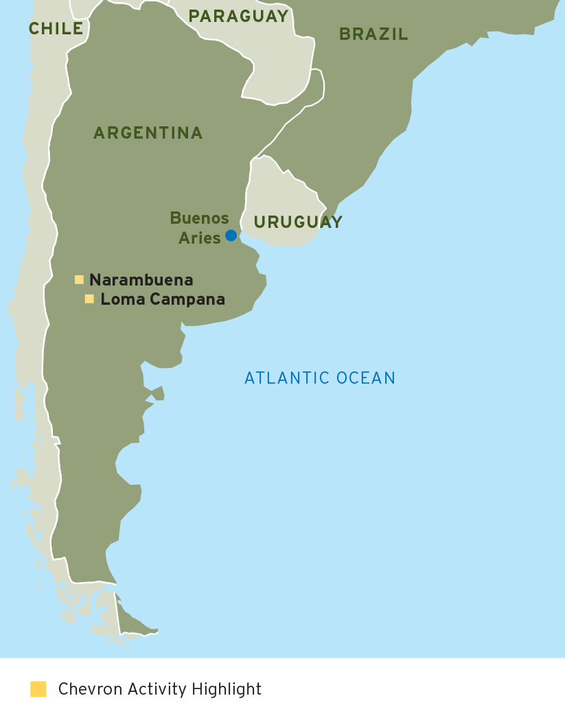 Chevron, YPF Continue Development of Vaca Muerta Shale in Argentina