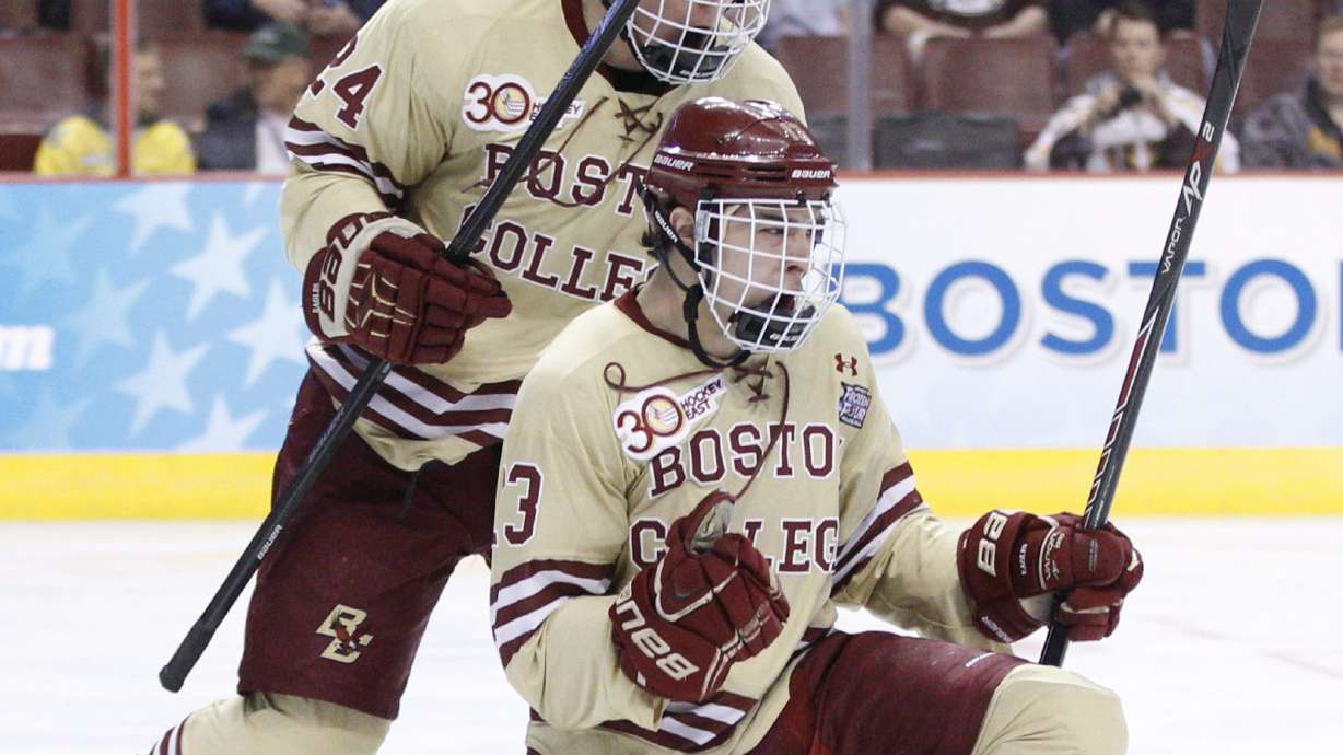 Boston College's Gaudreau wins Hobey Baker