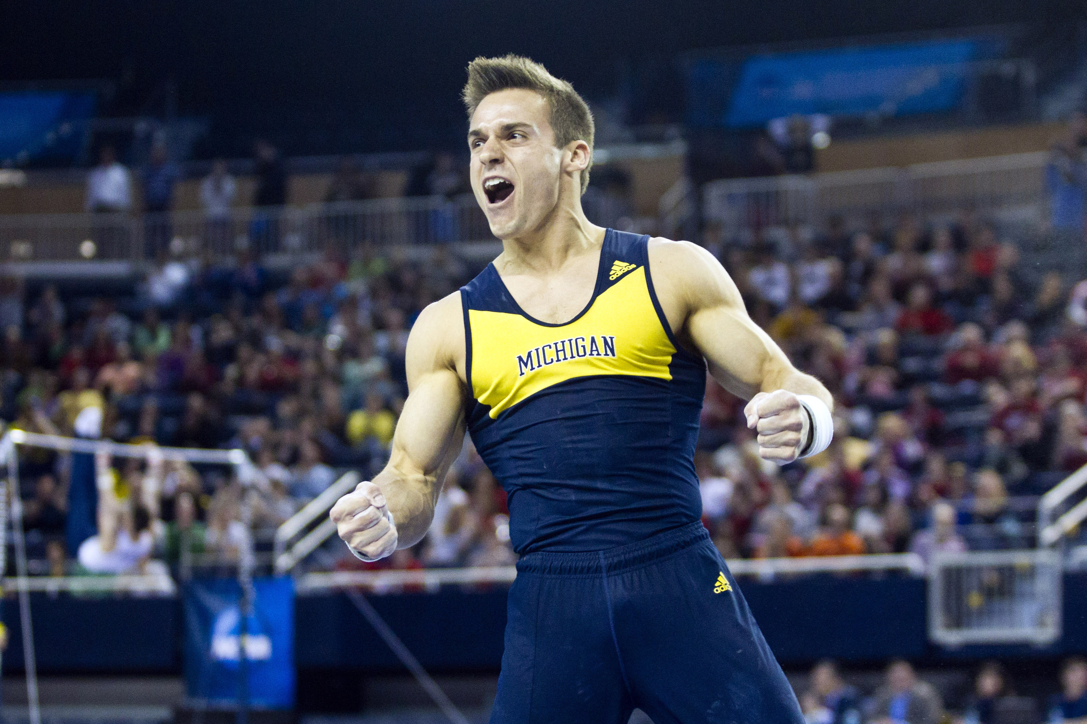 Mikulak, Michigan win in gymnastics