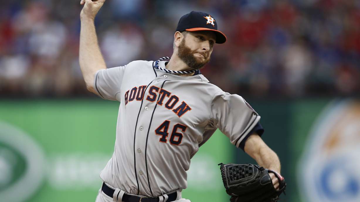 Astros' Feldman pitches after death of his father