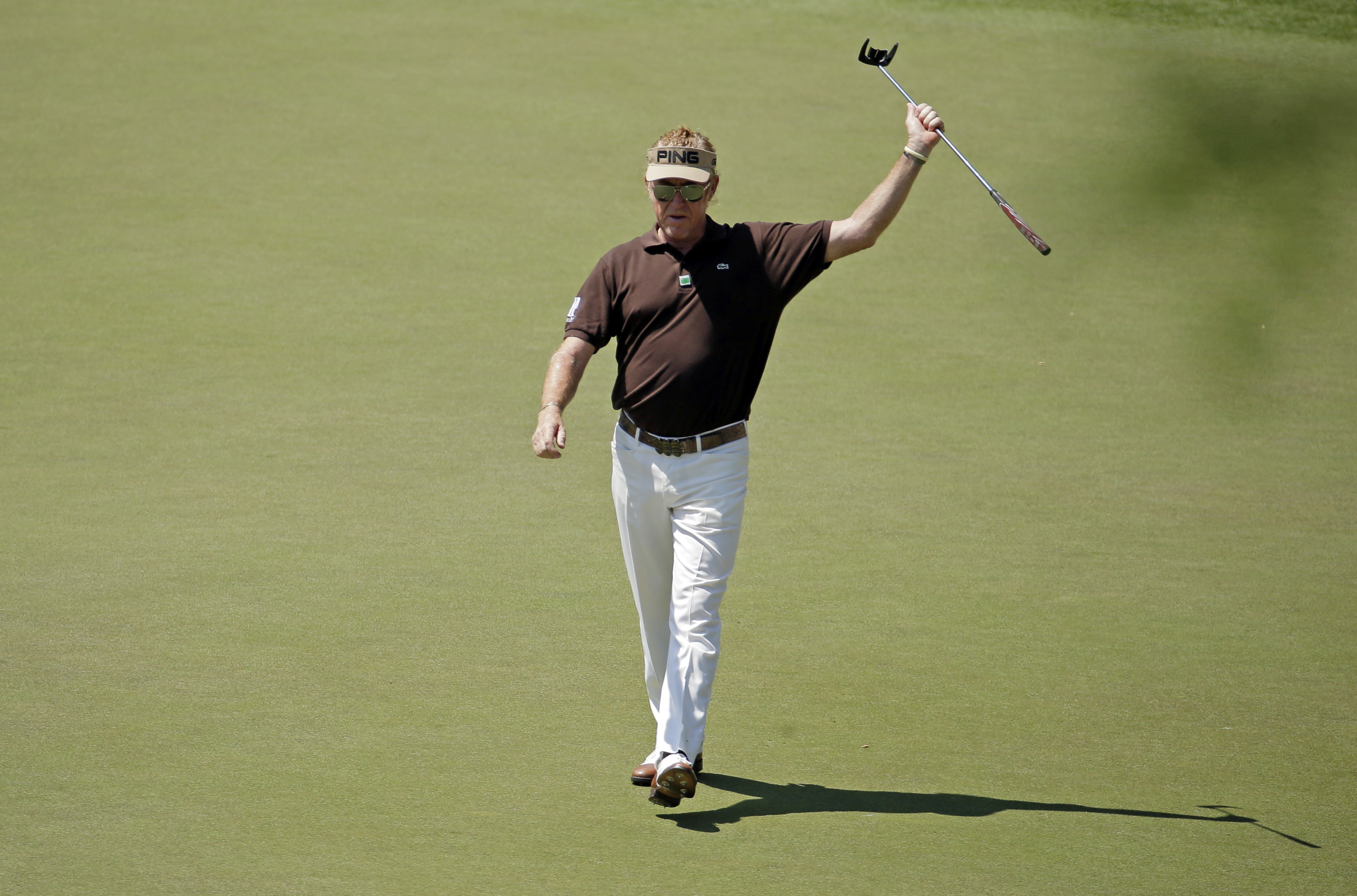 No cigar but low round for Jimenez in Masters