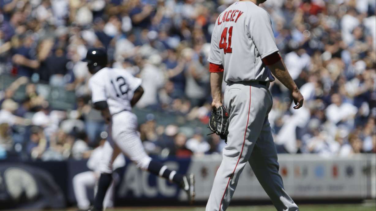 Lackey yields career-high 4 HRs, Yanks top Red Sox