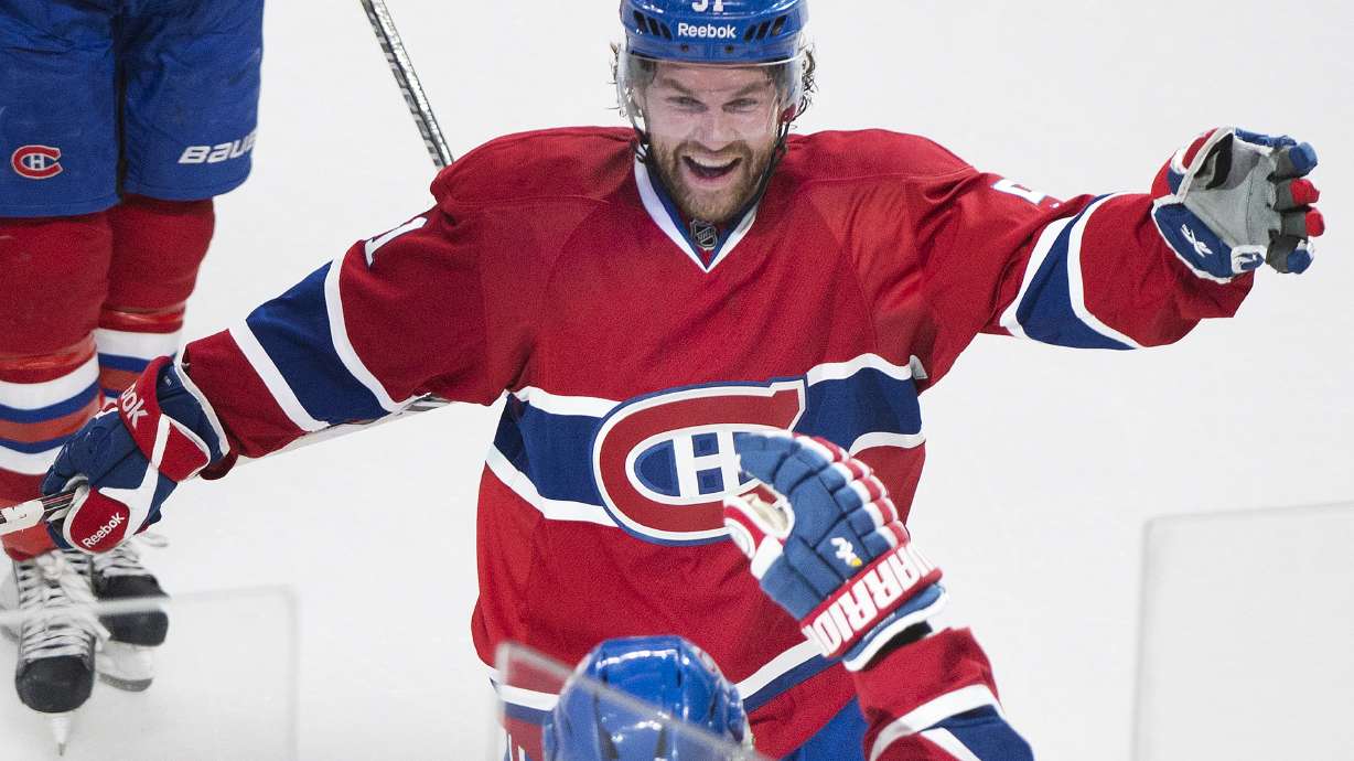 Gionta's OT goal helps Canadiens beat Rangers 1-0