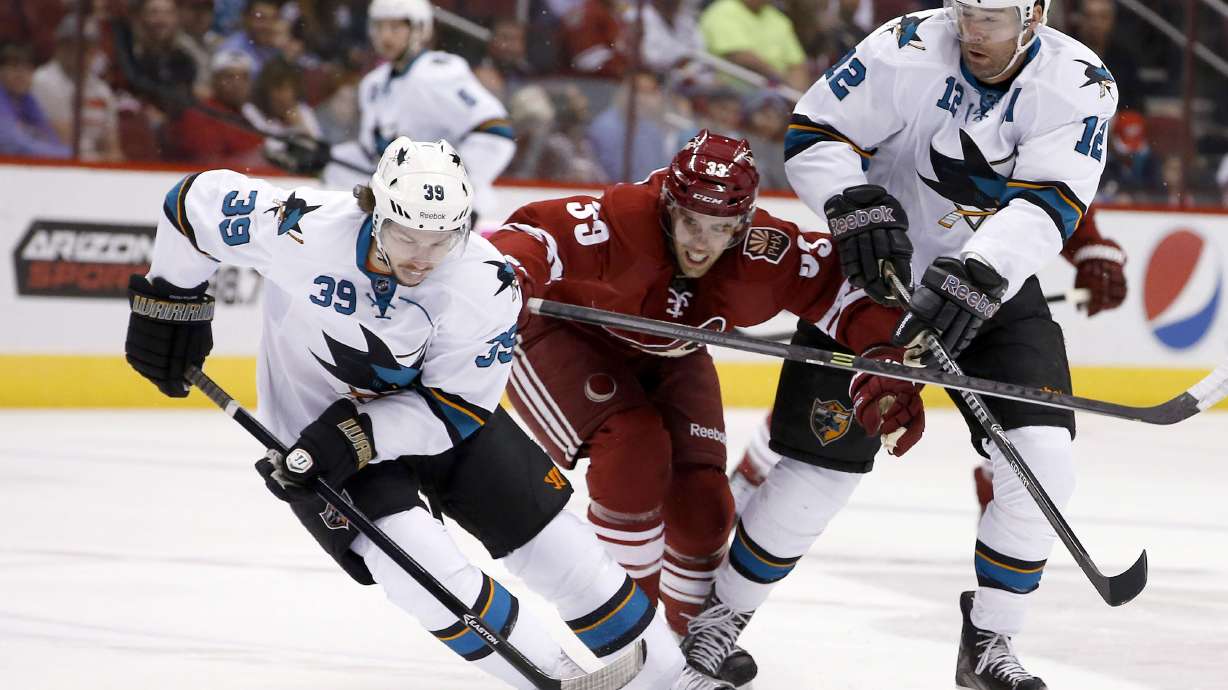 Sharks close season with 3-2 win over Coyotes