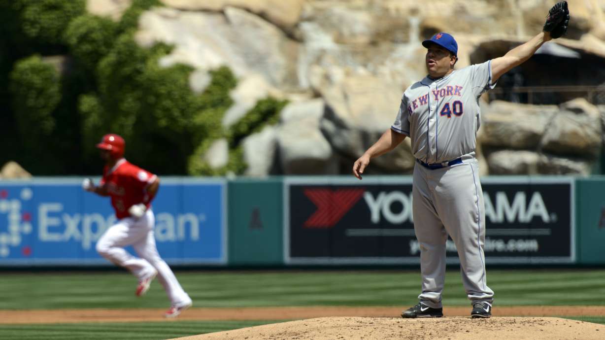 Angels hit 4 HRs off Colon in 14-2 rout of Mets