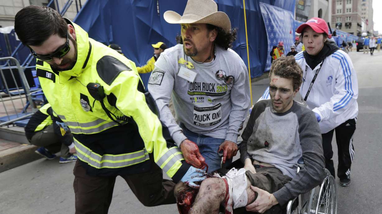 AP PHOTOS: 4 heroes of the Boston Marathon bombing