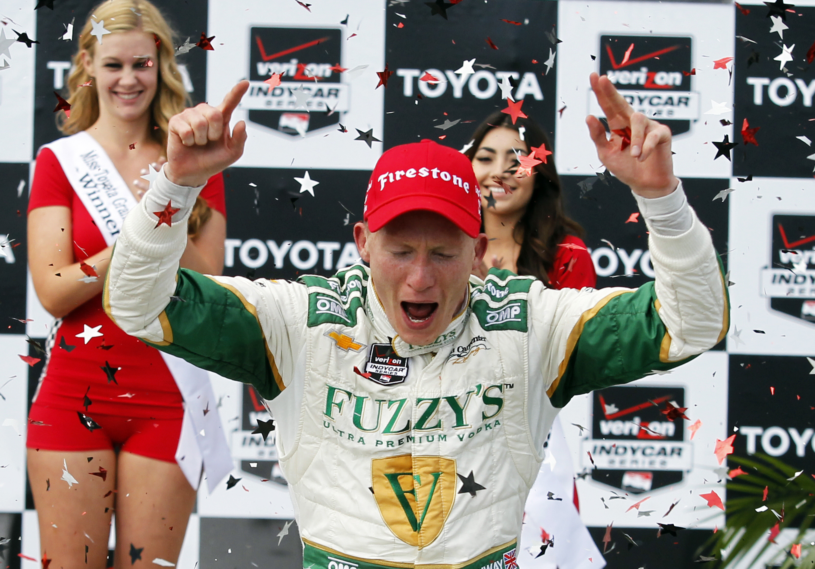 Mike Conway wins wild IndyCar race at Long Beach
