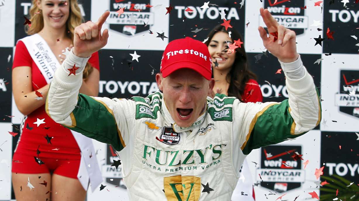Mike Conway wins wild IndyCar race at Long Beach