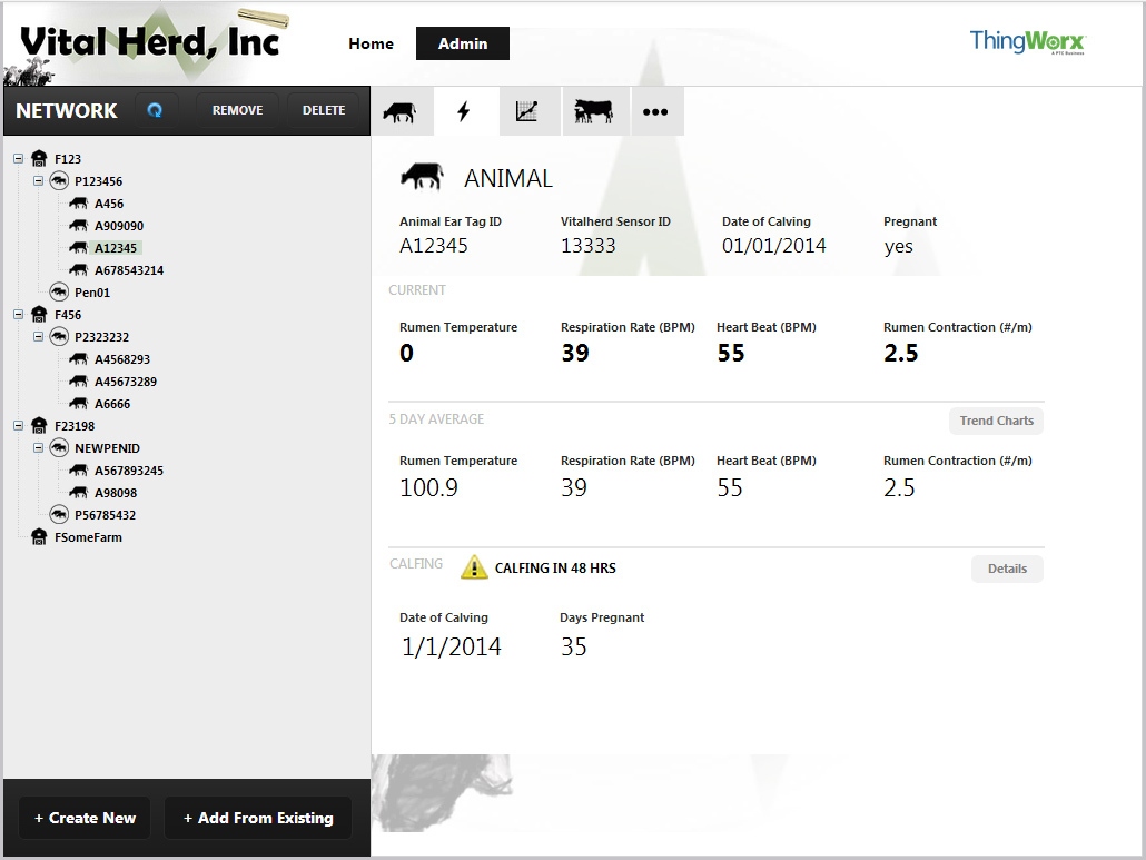 Vital Herd Selects ThingWorx M2M Technology Platform for Livestock Management