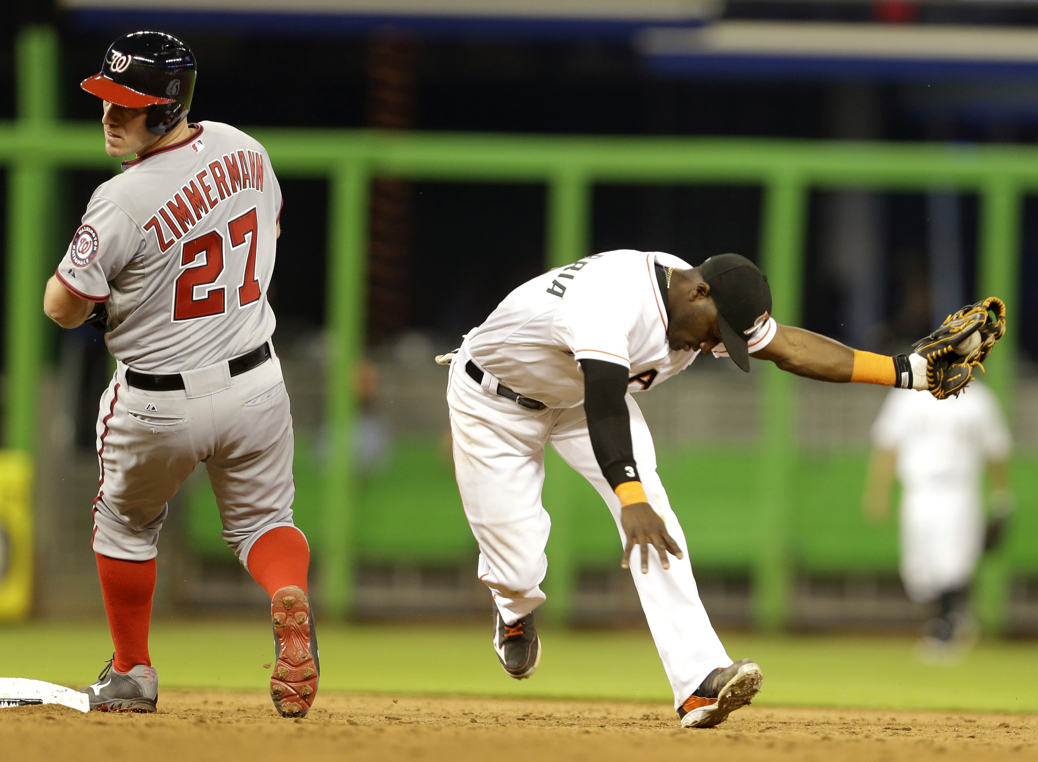 Marlins' losing streak at 8 with 9-2 loss to Nats