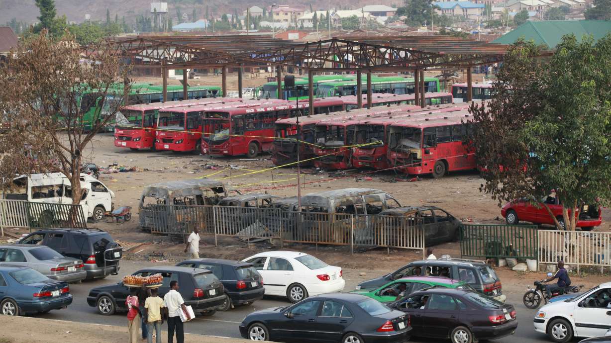 Minister: 75 dead in blast at Nigerian bus station