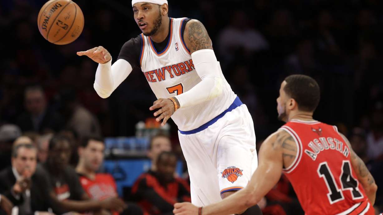 Injured Anthony will sit out Knicks' last 2 games