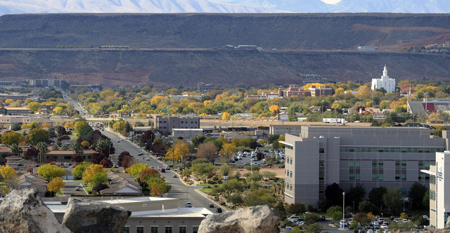 City of St. George. With dismal runoff predicted for Washington County, water managers say this is a perfect example of why the Lake Powell pipeline is necessary. (Photo: Matt Gade, Deseret News)