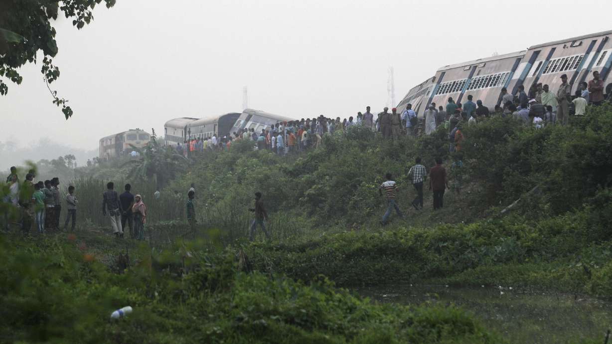 Passenger train derails in northern India; 42 hurt