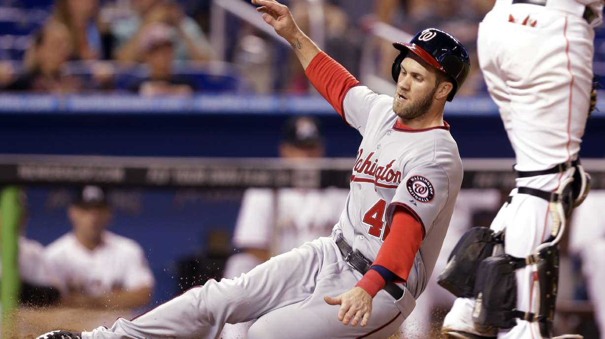 Harper scratched from Nats' lineup against Marlins