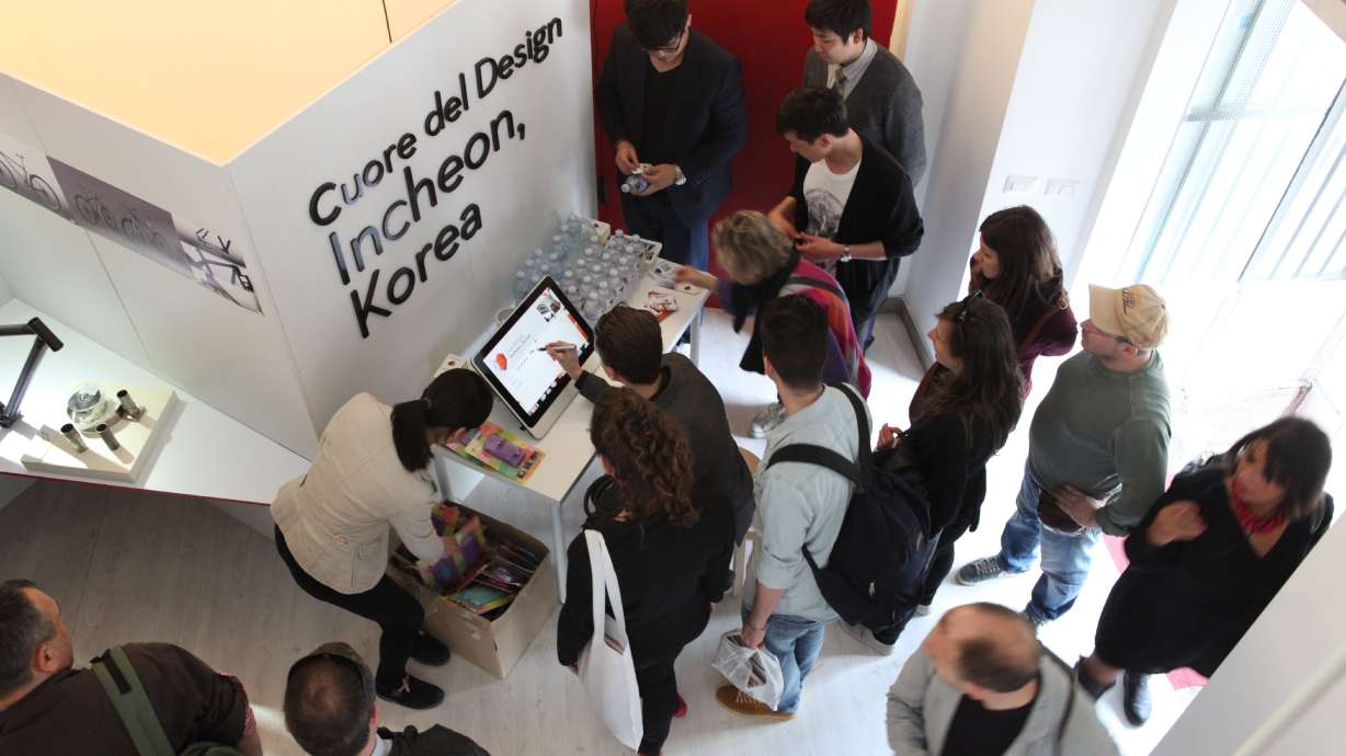 CORRECTING and REPLACING Design Power of Incheon Shakes Milan at 'Cuore del Design Incheon Korea'