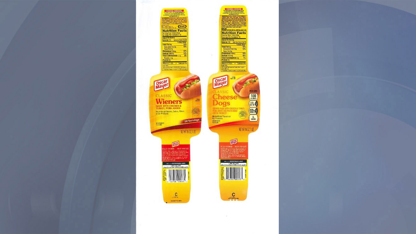 Kraft recalls 96,000 pounds of Oscar Mayer wieners