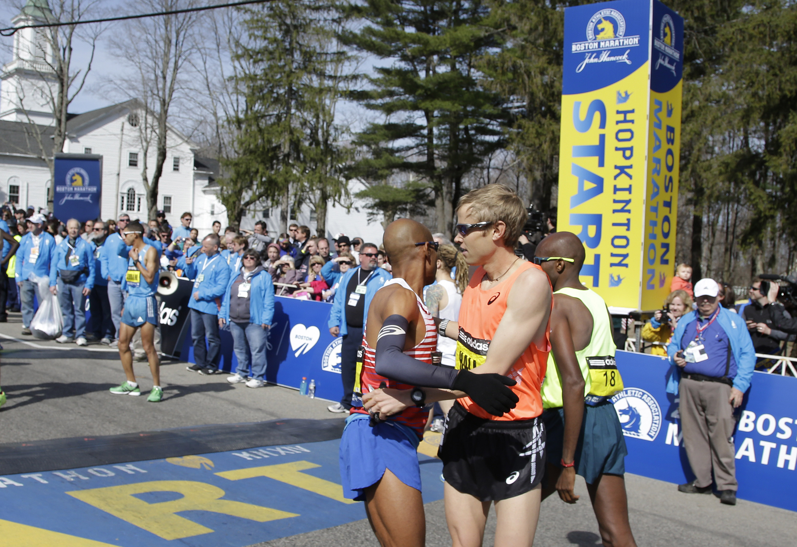 American Meb Keflezighi wins Boston Marathon