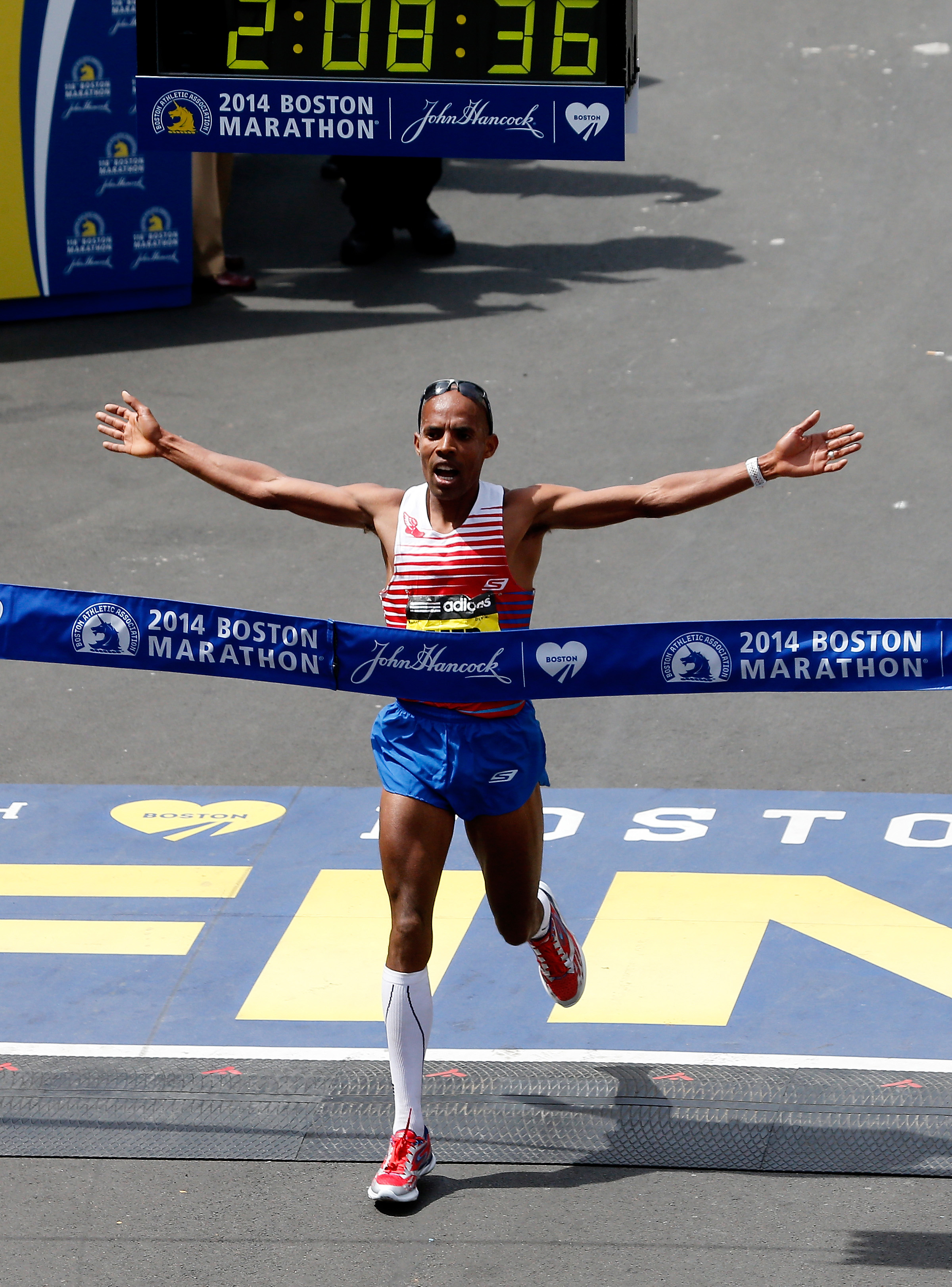 Meb Wins 2014 Boston Marathon Wearing Skechers Performance Division Footwear