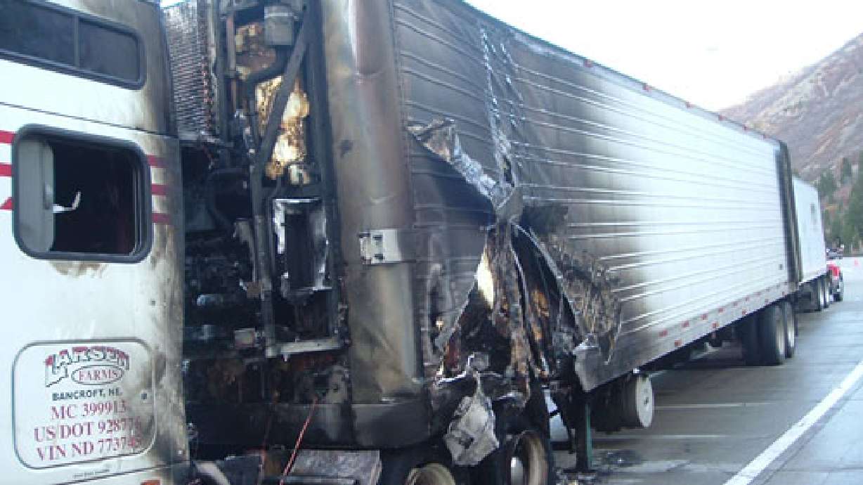 Truck Carrying Cheese Catches Fire