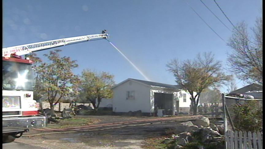 South Jordan Home Catches Fire