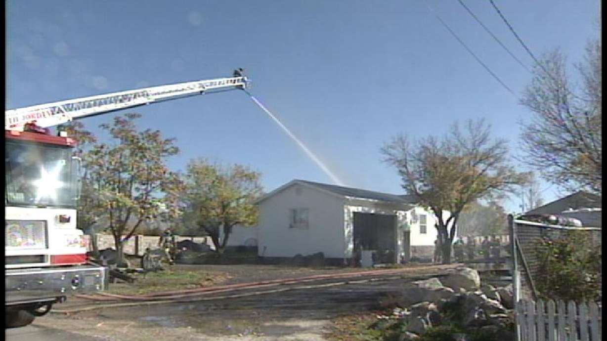 South Jordan Home Catches Fire