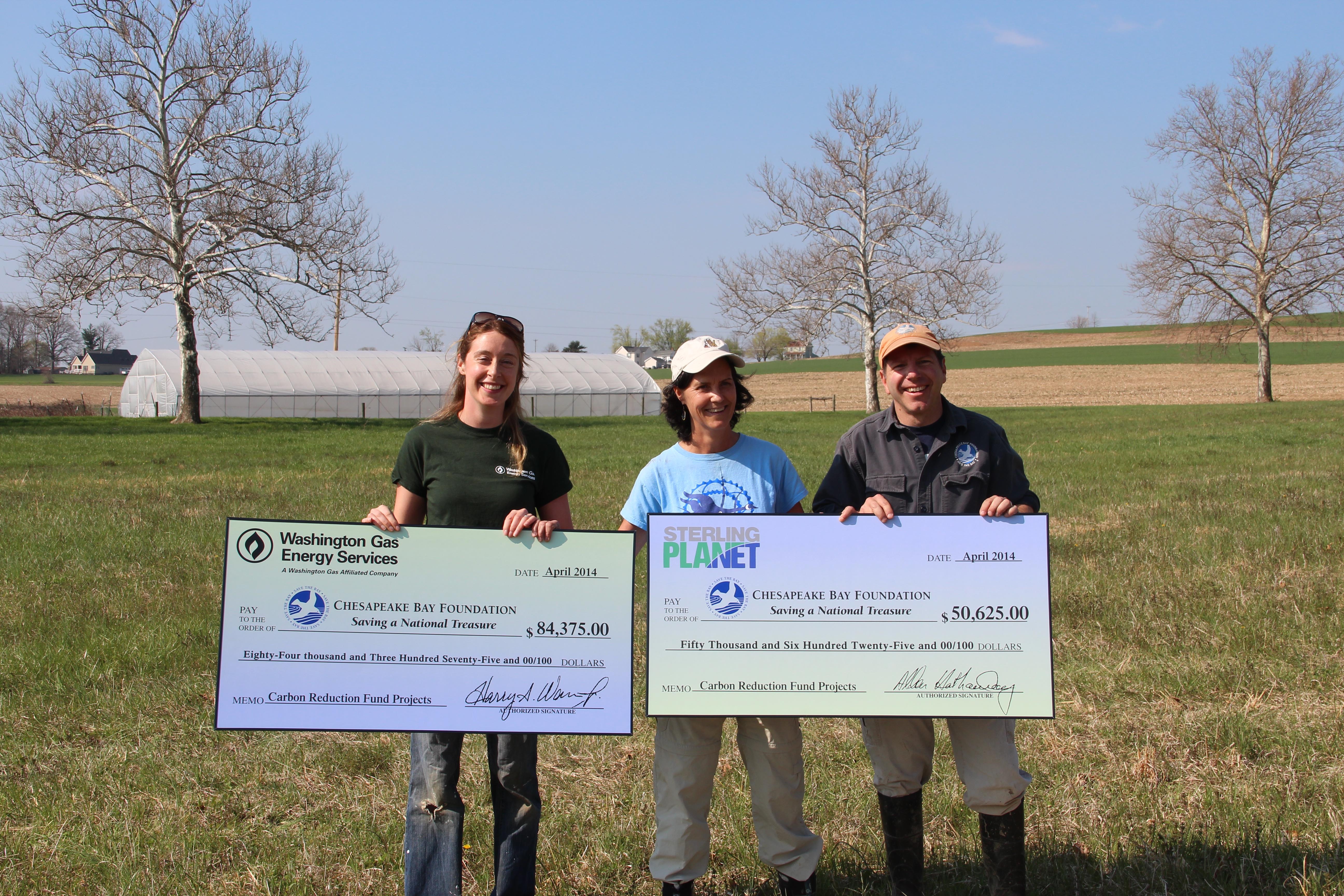Washington Gas Energy Services and Sterling Planet Present $135,000 to Chesapeake Bay Foundation at Fourth Annual Earth Day Tree Planting