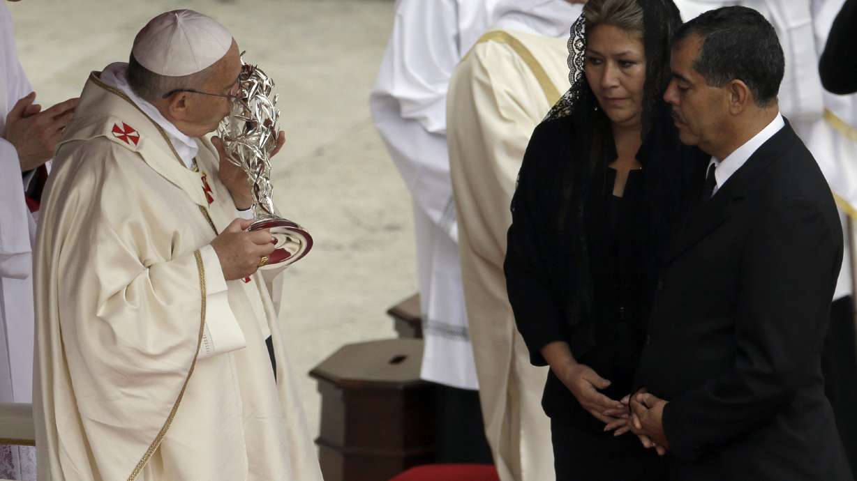 Latin Americans celebrate popes' canonization