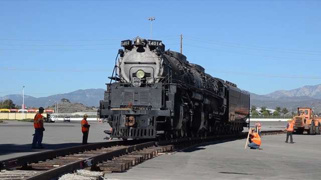 The Big Boy 4014 will travel through Salt Lake City on its way to
Cheyenne, Wyoming for a full renovation.